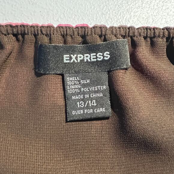 Vintage Express Top Y2K Halter Tank Tie Bow Silk Floral Rose Fairy Coquette - Picture 6 of 6